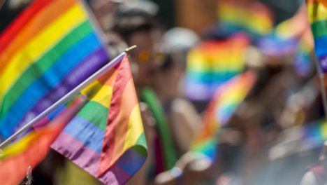 GayPride spectators carrying Rainbow gay flags during Montreal Pride March in 2015 amusement, background, banner, bisexual, blue, blur, blurred, blurry, canada, celebrate, cheerful, color, colored, colorful, colors, colour, colourful, colours, community, discrimination, diversity, equal, event, extravagant, famous, festival, fierté, flag, flags, free, freedom, gay, gay flag, gay flags, gaypride, green, happy, homosexual, homosexuality, horizontal, icon, illustration, lesbian, lgbt, liberty, lifestyle, love, march, montreal, orange, parade, party, pattern, people, pole, pride, proud, public, purple, rainbow, red, rights, sign, spectrum, symbol, symbolic, transsexual, waving, yellow