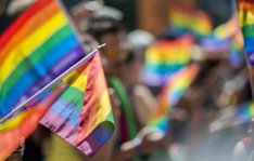 GayPride spectators carrying Rainbow gay flags during Montreal Pride March in 2015 amusement, background, banner, bisexual, blue, blur, blurred, blurry, canada, celebrate, cheerful, color, colored, colorful, colors, colour, colourful, colours, community, discrimination, diversity, equal, event, extravagant, famous, festival, fierté, flag, flags, free, freedom, gay, gay flag, gay flags, gaypride, green, happy, homosexual, homosexuality, horizontal, icon, illustration, lesbian, lgbt, liberty, lifestyle, love, march, montreal, orange, parade, party, pattern, people, pole, pride, proud, public, purple, rainbow, red, rights, sign, spectrum, symbol, symbolic, transsexual, waving, yellow